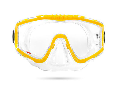ProScuba maska za ronjnje jednodijelna žuta