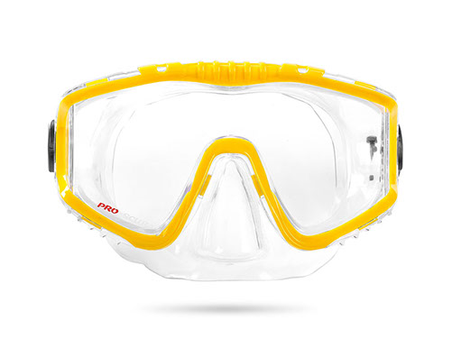 ProScuba maska za ronjnje jednodijelna žuta