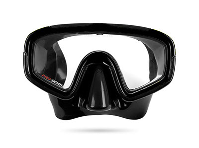 ProScuba maska za ronjnje jednodijelna crna