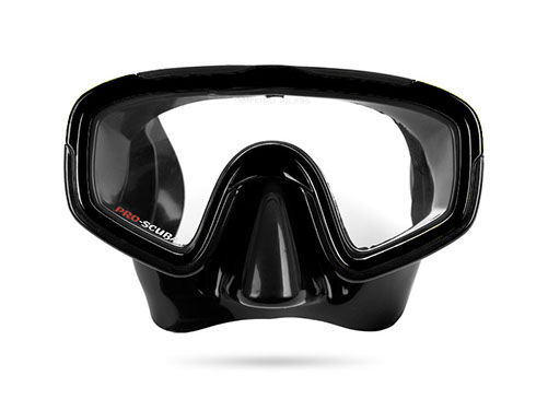 ProScuba maska za ronjnje jednodijelna crna
