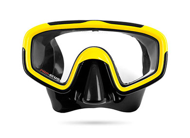 ProScuba maska za ronjnje jednodijelna žuta