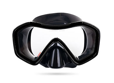 ProScuba maska za ronjnje silikon jednodijelna crna