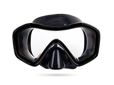 ProScuba maska za ronjnje silikon jednodijelna crna