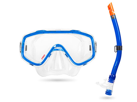 Set maska i disalica plava