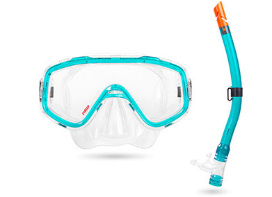 Set maska i disalica tirkizna