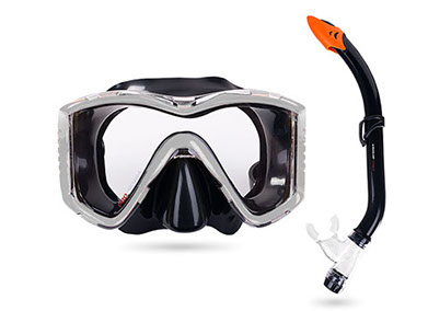 Set maska i disalica siva