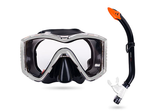 Set maska i disalica siva